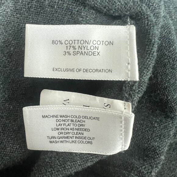 Cutter & Buck Women's V-Neck Long Sleeve Charcoal Sweater Size XS Stretch - Picture 7 of 9